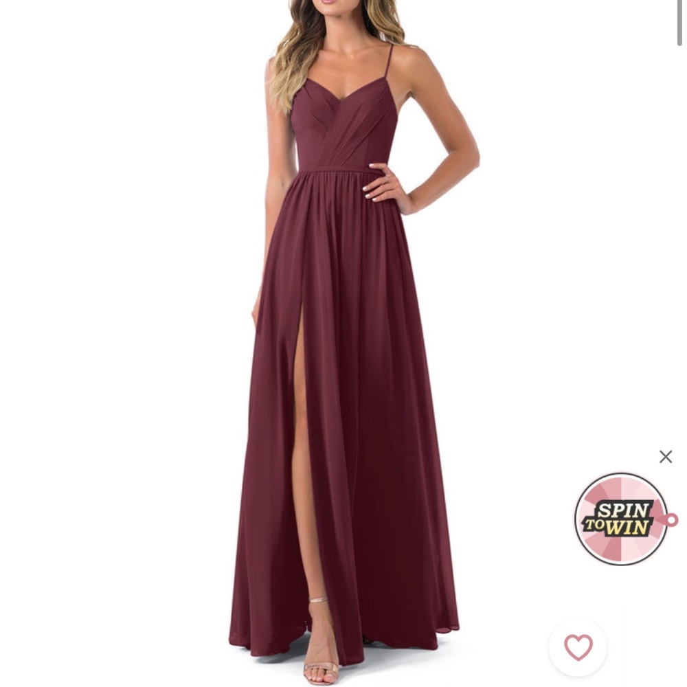 Azazie bridesmaid dress Cabernet